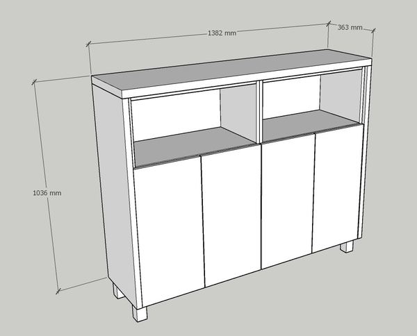 Sideboard — design plan
